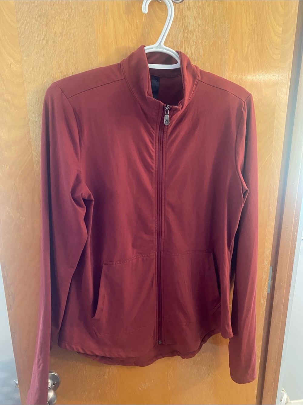 Kyodan Zip-Front Lightweight Shirt Jacket — Rust